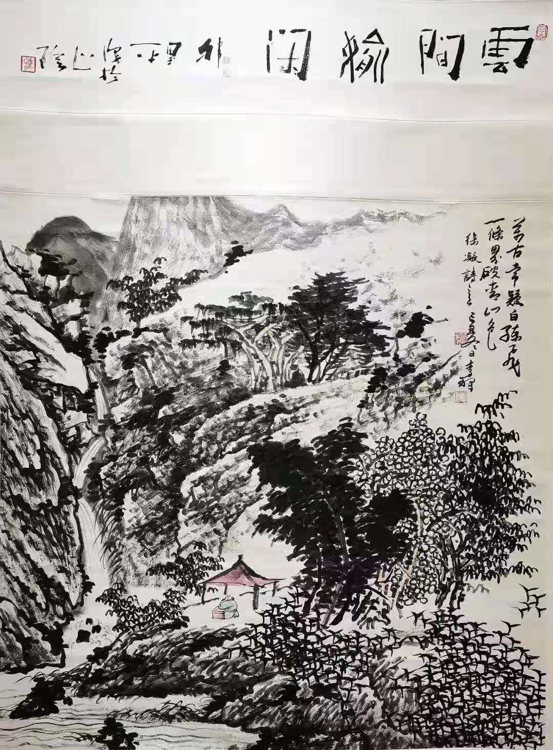 俗套的书法作品,有著名山水画家王墨凡先生的10米长卷《万里江山图》