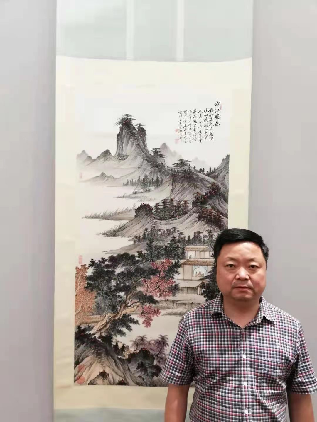俗套的书法作品,有著名山水画家王墨凡先生的10米长卷《万里江山图》