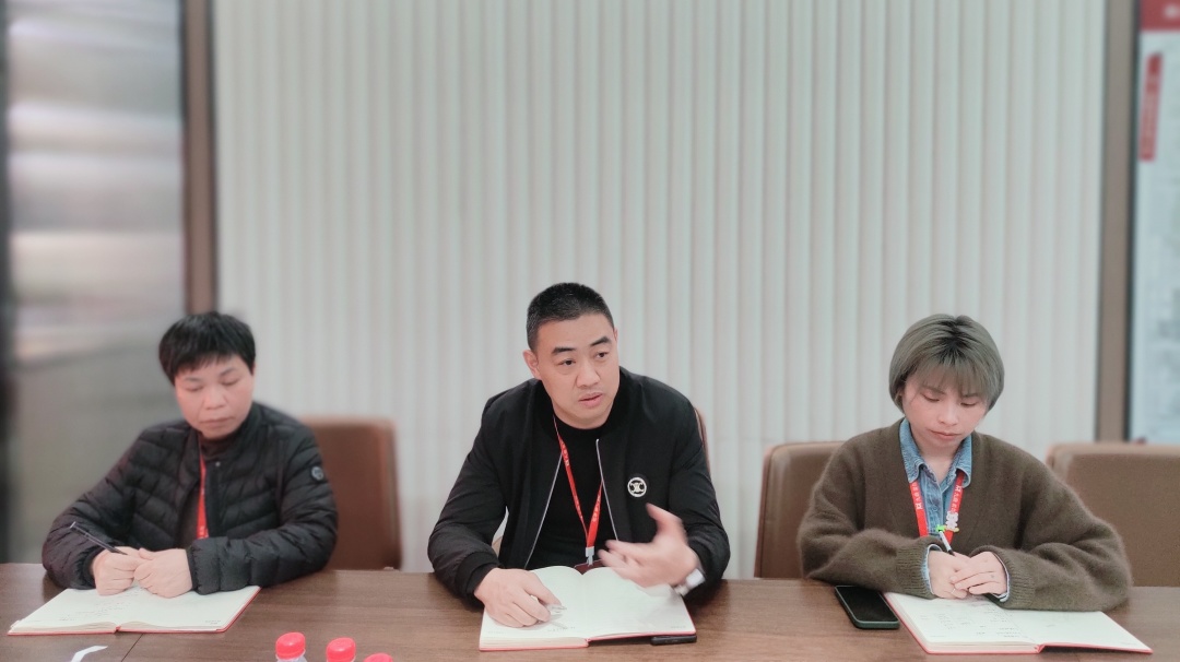 九鼎装饰集团总裁周帅一行莅临绍兴公司指导工作