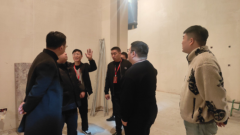 九鼎装饰集团总裁周帅一行莅临绍兴公司指导工作